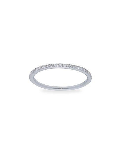 Nephora Diamond 14k White Gold Stackable Ring
