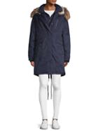 1 Madison Faux Fur-trimmed Hooded Coat