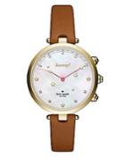 Kate Spade New York Holland Hybrid Stainless Steel Leather-strap Smartwatch