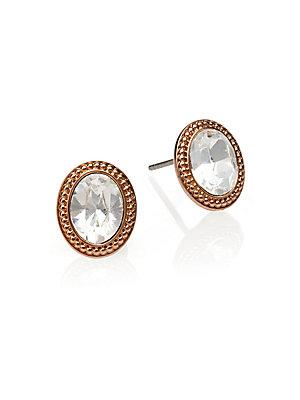 Arrive Swarovski Crystal Button Earrings