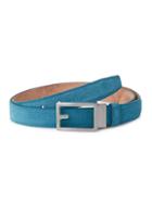 Bally Textured Suede & Leather Belt