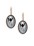Swarovski Crystal And Hematite Earrings