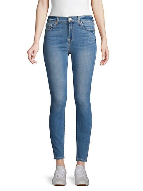 7 For All Mankind Gwenvere High-rise Skinny Ankle Jeans