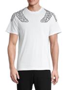 Mcm Embroidered Cotton Tee