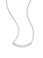 Saks Fifth Avenue Pav&eacute; Arc Pendant Necklace/silvertone