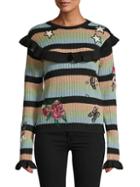 Valentino Stripes Wool Sweater