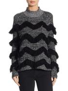 Zo Jordan Hawking Cashmere-blend Cold-shoulder Sweater