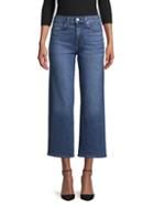 7 For All Mankind Mid-rise Cropped Wide-leg Jeans