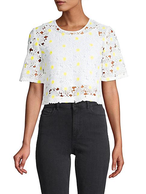 Bcbgeneration Daisy Lace Crop Top
