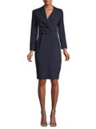 Max Mara Clelia Crossover-front Belted Dress