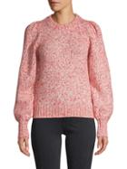 525 America Puffed-sleeve Cotton-blend Sweater
