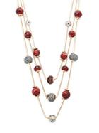 Carol Dauplaise Illusion Berry Multi-strand Necklace