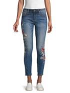 Driftwood Embroidered Skinny Jeans