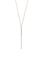 Ef Collection Diamond & 14k Rose Gold Magic Wand Necklace