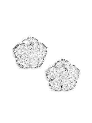 Adriana Orsini Crystal Flower Stud Earrings