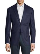 Saks Fifth Avenue Slim-fit Checked Cashmere Sportcoat