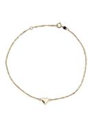 Saks Fifth Avenue 14k Yellow Gold Heart Anklet