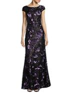 Vera Wang Sequined Rose Gown