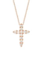 Diana M Jewels 14k Rose Gold & Diamond Pendant Necklace