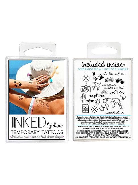 Inked By Dani Destination Temporary Tattoos Pack