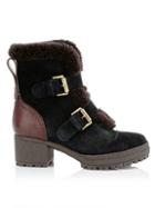 See By Chlo Shearling-lined Suede Booties