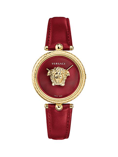 Versace Palazzo Stainless Steel & Leather-strap Watch