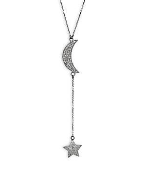 Bavna Diamond & Sterling Silver Celestial Lariat Necklace