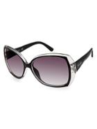 Jessica Simpson 60mm Oversized Oval Cat-eye Sunglasses