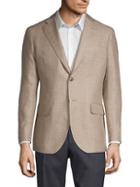 Lubiam Linen & Wool Sharkskin Sport Jacket