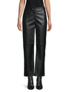 Michael Kors Collection Cropped Leather Pants