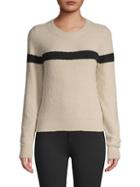 Vince Stripe Cotton-blend Sweater