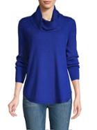 Calvin Klein Collection Ribbed-sleeve Cowlneck Top