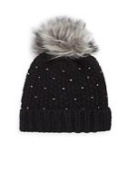 Saks Fifth Avenue Beaded Winter Faux Fur Hat