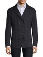 John Varvatos Double-breasted Button Front Jacket