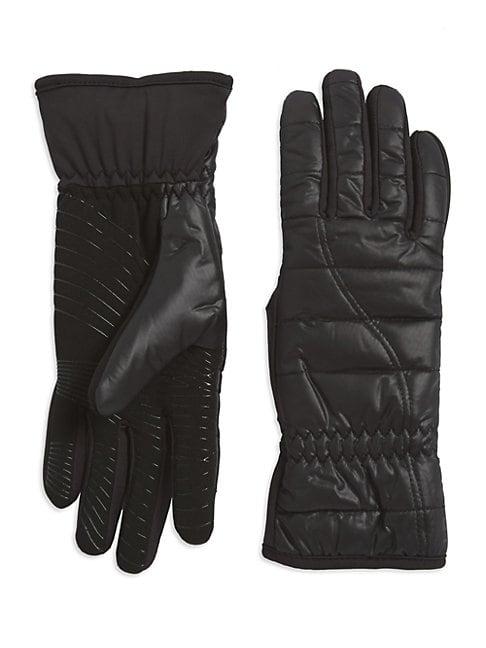 Ur Powered Faux Fur-lined Quilted Gloves