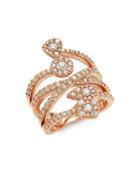 Effy 14k Rose Gold Diamond Wrap Ring