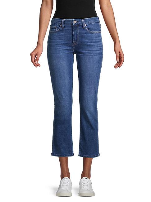 7 For All Mankind Kimmie Crop Flare Jeans