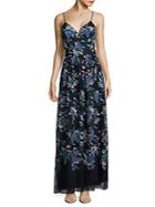 Nicole Miller New York Floral Pleated Dress