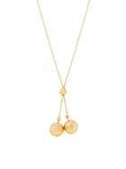 Saks Fifth Avenue 14k Yellow Gold Double Bead Lariat Necklace