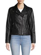Michael Michael Kors Classic Leather Moto Jacket