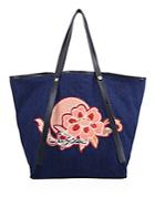 See By Chlo Andy Denim Fish Patch Tote