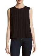 Calvin Klein Collection Solid Box-pleat Top