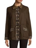 Haute Hippie Embroidered Eagle Long-sleeve Jacket