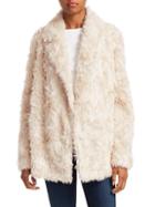 Theory Clairene Faux Fur Teddy Coat