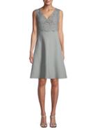 Valentino Lace Wool Blend A-line Dress