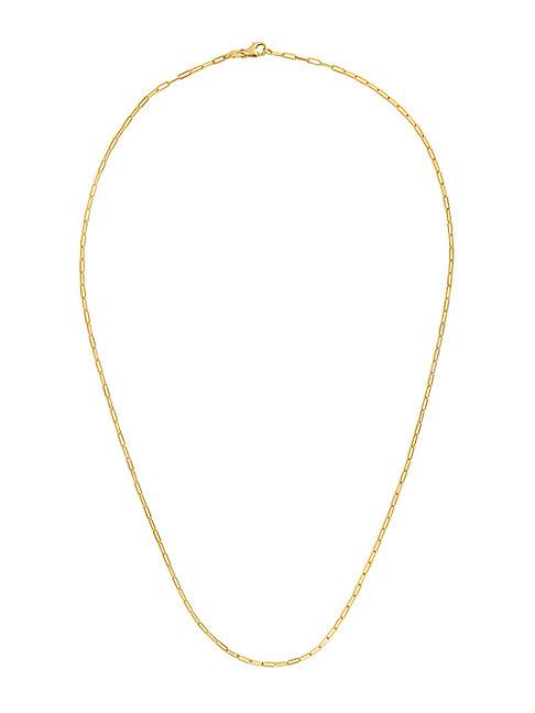 Saks Fifth Avenue 14k Yellow Gold Paper Clip Chain Necklace