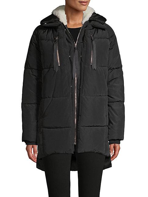 Chert Quilted Faux Fur-lined Puff Coat