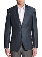 Tommy Hilfiger Regular-fit Herringbone Linen-blend Sportcoat