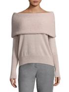 Peserico Fold-over Off-the-shoulder Sweater
