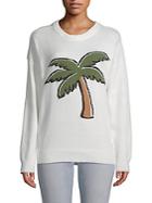 English Factory Palm Graphic Sweater